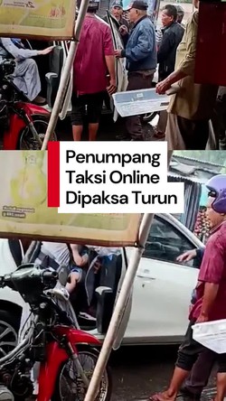 Video: Heboh Opang Tigaraksa Paksa Turun Ibu Bawa Bayi dari Taksi Online