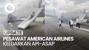Video Rekaman Menegangkan Evakuasi Penumpang Usai American Airlines Keluarkan Api