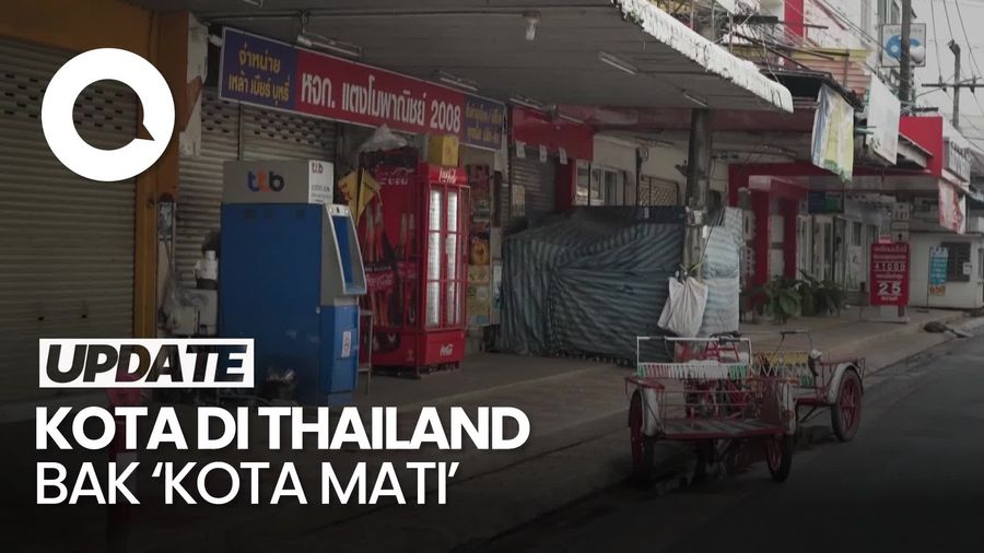 Video: Kondisi Kota Khantaralak Thailand Sepi Ditinggal Warganya Mengungsi