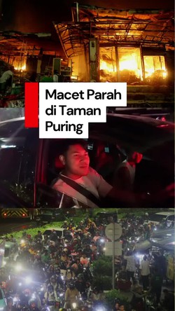 Video: Cerita Pemobil Terjebak Macet 2 Jam Imbas Kebakaran Taman Puring