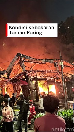 Video: Kondisi Terkini Kebakaran Pasar Taman Puring Jaksel