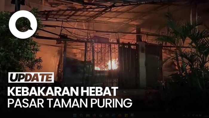 Video: POV Reporter saat Live Kebakaran di Pasar Taman Puring Jaksel