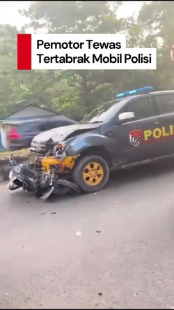 Video: Mobil Polisi Tabrak Pemotor hingga Tewas di Banjarbaru