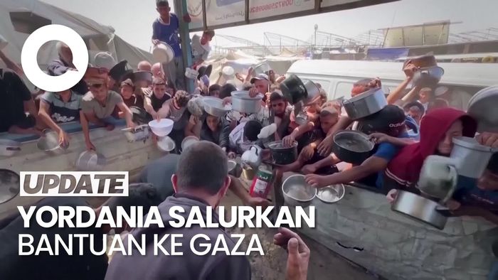 Video: Momen Yordania Salurkan Bantuan ke Gaza Lewat Jalur Udara