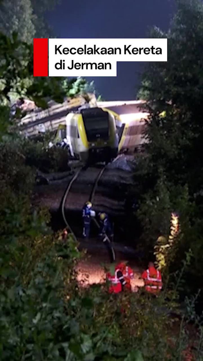 Video Kecelakaan Kereta di Jerman: 3 Orang Tewas, 50 Luka-luka