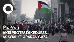 Video: Demo di Kedubes AS, Massa Minta Prabowo Desak PBB Buka Blokade Gaza