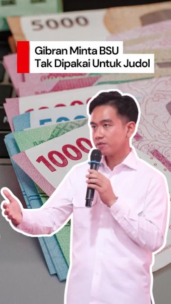 Video Wapres Gibran: BSU Jangan Dipakai untuk Judol!