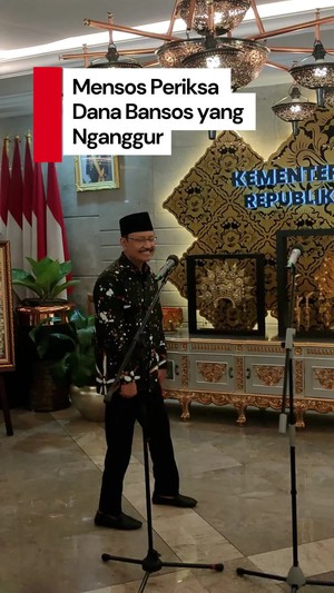 Video: Mensos Periksa Dana Bansos Rp 2,1 T Nganggur di 10 Juta Rekening 