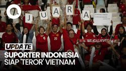 Video: Suporter Indonesia Siap Teror Vietnam di Final AFF U-23