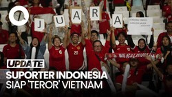 Video: Suporter Indonesia Siap Teror Vietnam di Final AFF U-23