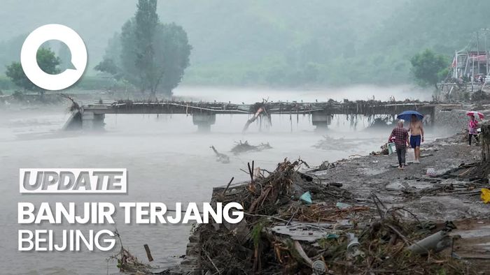 Video: Banjir Terjang Beijing China, 30 Orang Tewas