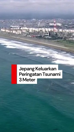 Video: Potensi Tsunami 3 Meter, Warga di Pantai Hokkaido Jepang Dievakuasi
