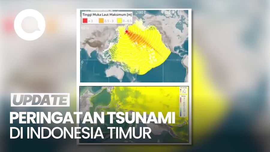 Video BMKG: Potensi Tsunami Terjadi di Pesisir Indonesia Timur