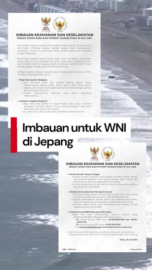 Video: Imbauan KBRI Tokyo Terkait Peringatan Tsunami di Jepang