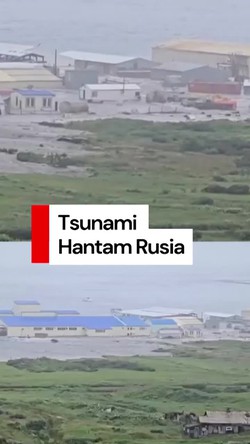  Video: Rumah-rumah di Rusia Hanyut Dihantam Tsunami