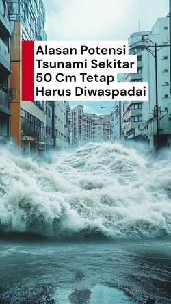 Video: Mewaspadai Potensi Tsunami Meski Tingginya Cuma 50 Cm