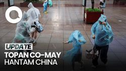 Video: Momen Topan Co-May Hantam China, 280 Ribu Orang Dievakuasi