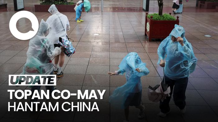 Video: Momen Topan Co-May Hantam China, 280 Ribu Orang Dievakuasi
