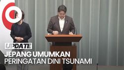 Video Peringatan Tsunami di Jepang Imbas Gempa Rusia: Diprediksi 3 Meter