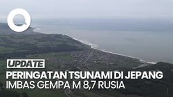 Video Sirene Peringatan Tsunami di Hokkaido Jepang Meraung-raung