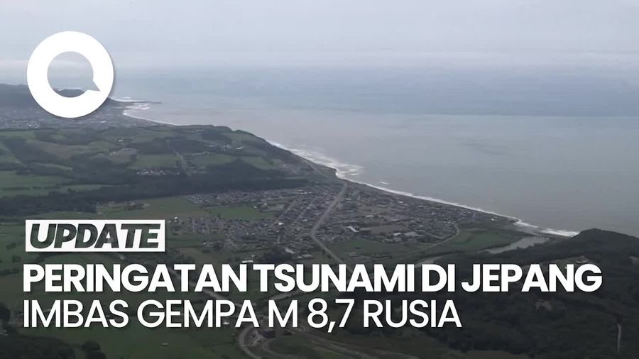Video Sirene Peringatan Tsunami di Hokkaido Jepang Meraung-raung