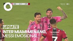 Video Emosional Messi ke Pemain Atlas Usai Inter Miami Menang Dramatis