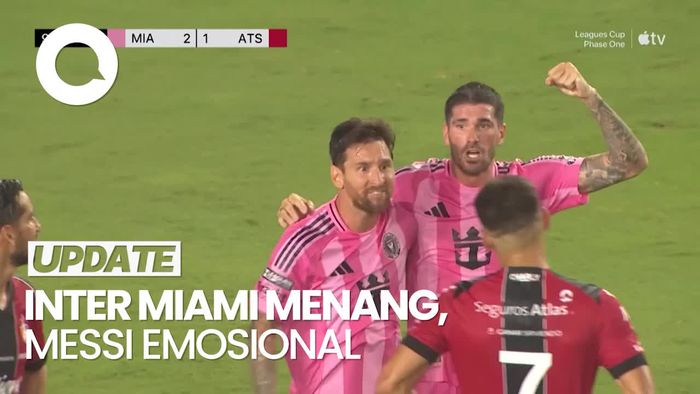 Video Emosional Messi ke Pemain Atlas Usai Inter Miami Menang Dramatis