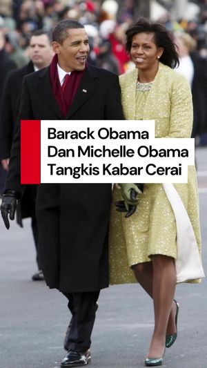 Video Cara Barack Obama dan Michelle Bantah Rumor Cerai