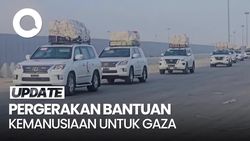 Video: Truk-Truk Bantuan dari Mesir Mulai Memasuki Gaza