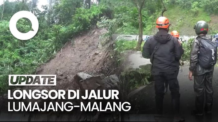 Video: Longsor-Pohon Tumbang Tutup Jalur Lintas Selatan Lumajang-Malang