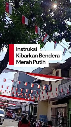 Video: Pemerintah Keluarkan SE Kibarkan Bendera Merah Putih, Warga Antusias