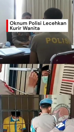 Video: Oknum Polisi Diduga Lecehkan Kurir Wanita di Mateng Kena Patsus