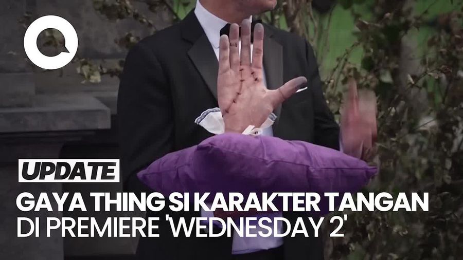 Video: Saat Thing Ikut Melenggang di Premiere Wednesday Season 2