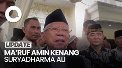 Video Maruf Amin Kenang Suryadharma Ali: Banyak Kontribusi untuk Negara