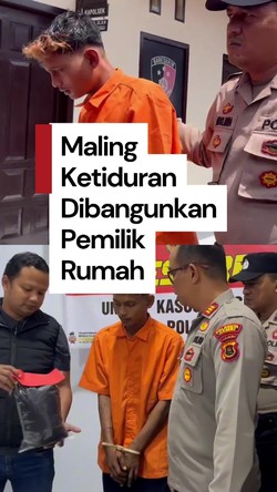 Video: Maling di Jambi Ketiduran, Pagi-pagi Dibangunkan Pemilik Rumah
