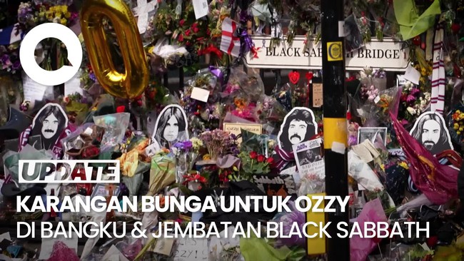 Video: Jejak Penghormatan Terakhir untuk Ozzy Osbourne di Bangku-Jembatan Black Sabbath