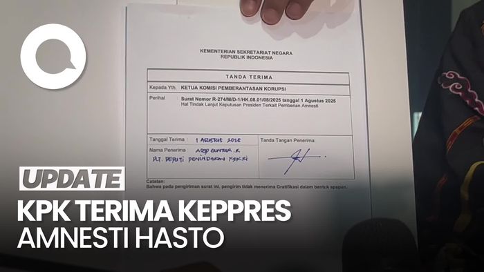 Video: KPK Terima Keppres Amnesti Prabowo untuk Hasto