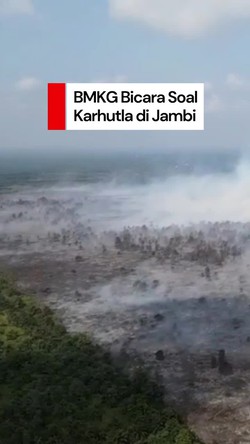 Video BMKG soal Karhutla Jambi: Secara Alamiah Semestinya Tak Terbakar