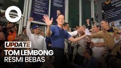 Video Momen Tom Lembong Resmi Bebas: Terima Kasih Bapak Prabowo