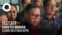 Video: Detik-detik Hasto Pekikkan Merdeka Saat Bebas dari Rutan KPK