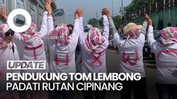 Menanti Tom Lembong Bebas, Pendukung Setia Menunggu di Rutan Cipinang