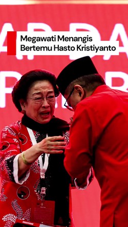  Video Tangis-Teriakan Megawati saat Hasto Hadiri Kongres PDIP: Merdeka!