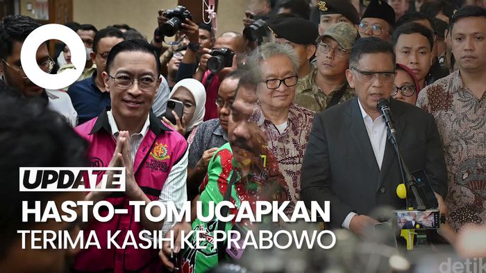 Video: Ucapan Terima Kasih untuk Prabowo dari Tom-Hasto Seusai Bebas