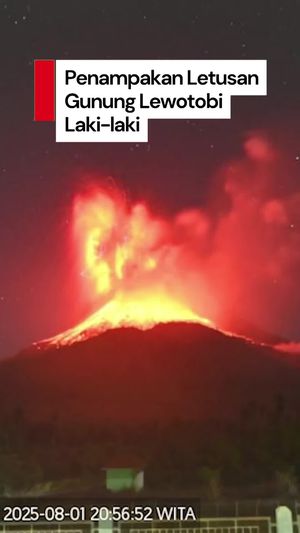 Video: Ngerinya Letusan Gunung Lewotobi Laki-laki Disertai Badai Petir