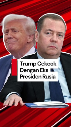 Video: Cekcok Dengan Eks Presiden Rusia, Trump Kirim 2 Kapal Selam Nuklir