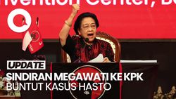 Video Mega Sindir KPK soal Hasto: Masa Urusan Gini Presiden Turun Tangan?