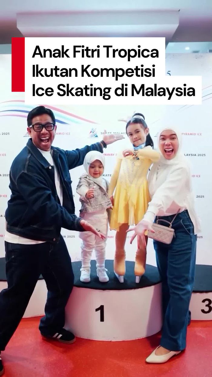 Video: Cerita Fitri Tropica soal Anaknya Ikut Lomba Ice Skating di Malaysia