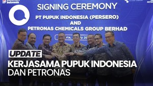 Pupuk Indonesia Kerja Sama dengan PETRONAS Perkuat Ketahanan Pangan