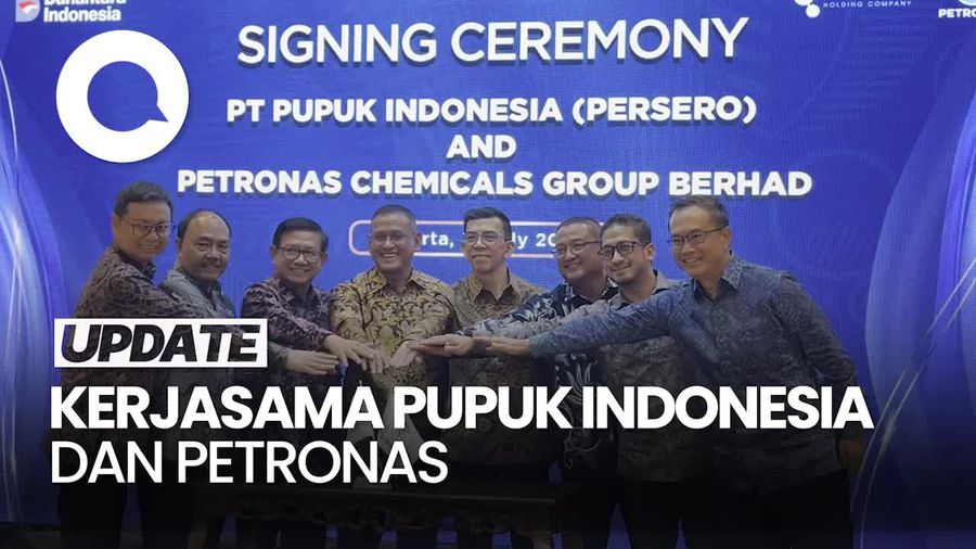 Pupuk Indonesia Kerja Sama dengan PETRONAS Perkuat Ketahanan Pangan