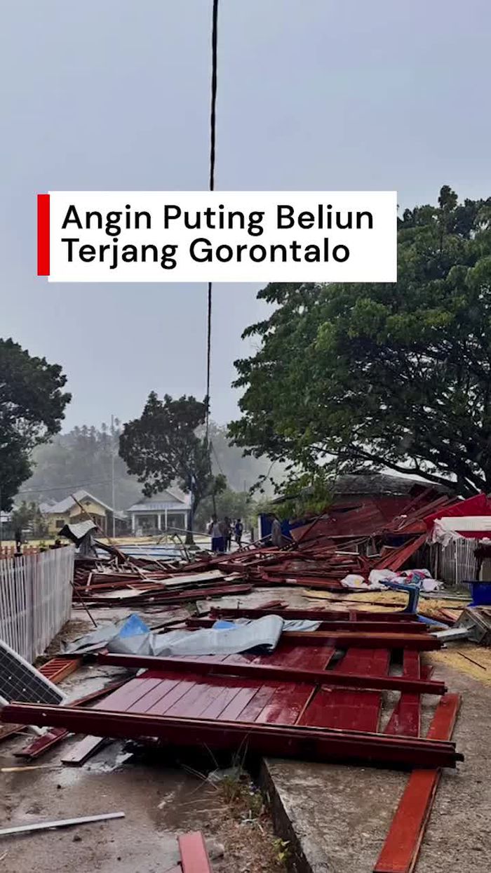 Video: Puting Beliung Terjang Gorontalo, 6 Rumah dan 1 Kantor Rusak